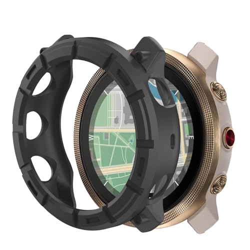 Cover per Polar Vantage M3 1 Pezzi Copertura Completa Paraurti Rigida PC Ultra Sottile Protezione Totale Anti-Graffio Resistente Protettiva Custodia Case per M3Nero