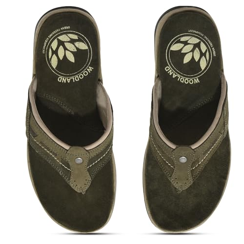 Image of Woodland Men's Leather Slippers