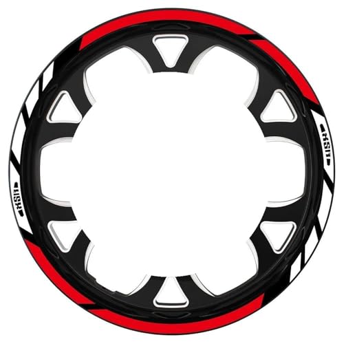 Felgen Aufkleber Reflektierende Felgenaufkleber Für Yamaha XSR900 XSR700 XSR 900 700 – Felgenschutz-Set Motorrad Dekor Felgenaufkleber(Farbe 2)