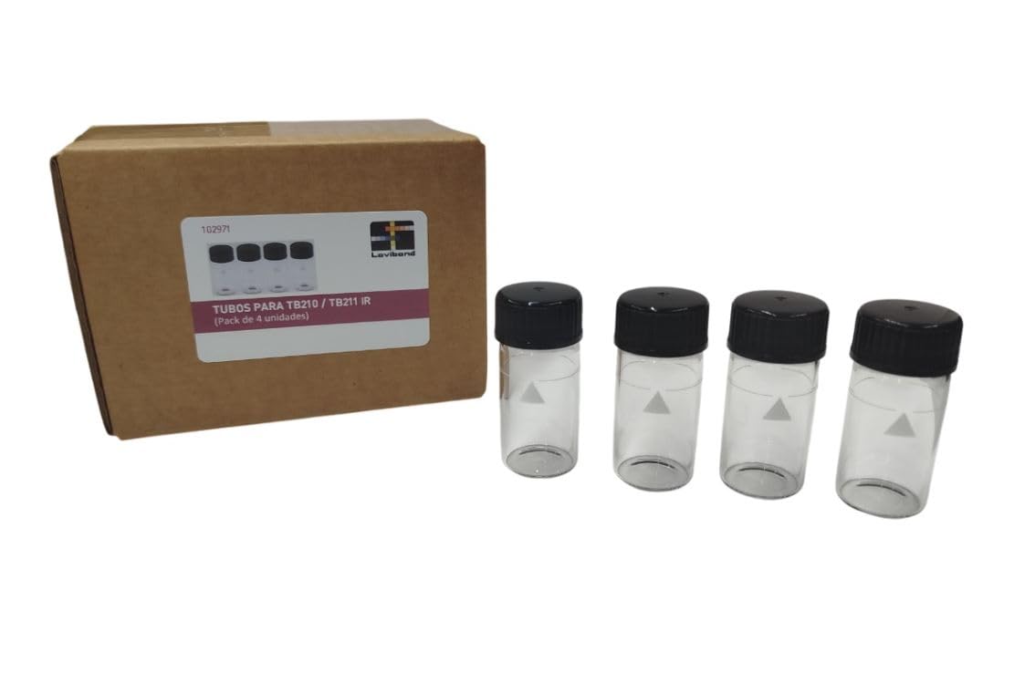 Repuesto botellita 10 ml. Recambio vasito Cristal + tapón para medición en Turbidímetro Turbicheck Lovibond TB210 / TB211 R