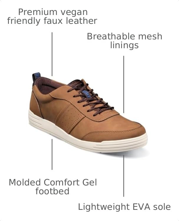 Image of Nunn Bush Kore City Walk Court U-Bal Oxford Athletic Casual Sneaker Lace Up