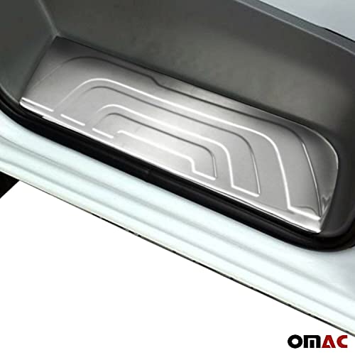 Omac Door Entry Guard Trim Fits Mb Sprinter W907 2019-2020 Stainless Steel Chrome Door Sill Scuff Protect Cover Plate Trim 3 Pcs. | Automotive Interior Accessories #TOP1