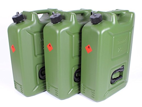 3er Set Benzinkanister 20L Kraftstoff Kanister 20 Liter UN-Zulassung Diesel E85