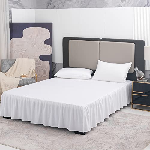 Image of Bed Skirt Queen Size 16 Inch Drop Ruffled Bed Skirt with Split Corners