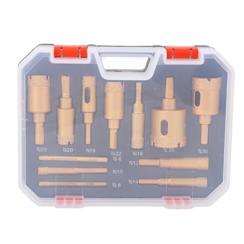 Set de 12 brocas de diamante M10 para cerámica y mármol