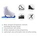 IFOYO Velvet Ice Skate Boot Covers for Figure Roller Skating Protective Waterproof Shoe Covers Fits Kids, Adults, Universal Fit for Ice, Roller Skate Boots