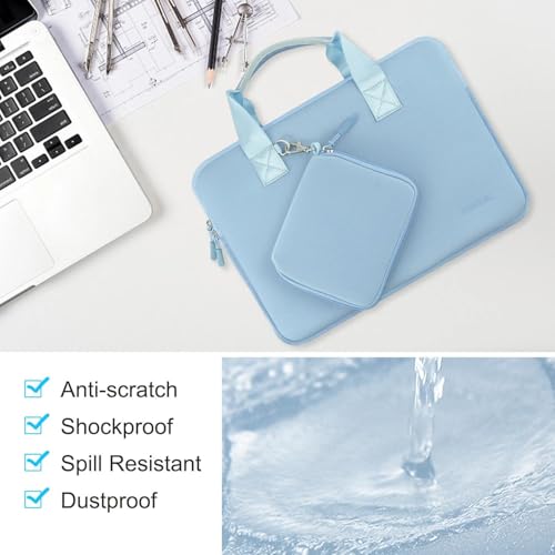 Image of Laptop Sleeve 15.6-16 inch Case with Small Pouch, Neoprene Computer Bag Compatible with MacBook Pro 16 inch M4 /M3 /M2 /M1, MacBook Pro 15.4 inch and Most 15.6-16 inch Notebooks, S02B01