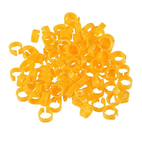 BESPORTBLE Pigeon Anklet 100 Pcs Bird Identification Rings Poultry Leg Bands Safe Bird Foot Rings