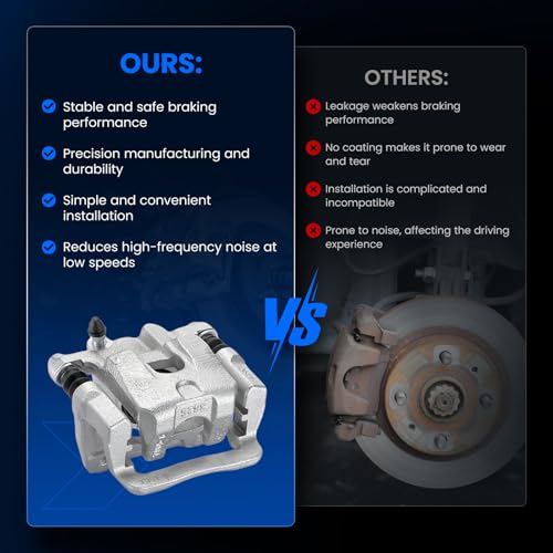 Image of Rear Brake Caliper Assembly Replaces for 19-B2674 19-B2675, Compatible with Acura MDX 2001-2006 3.5L V6, Compatible with Honda Pilot 2003-2008 3.5L V6, GAS