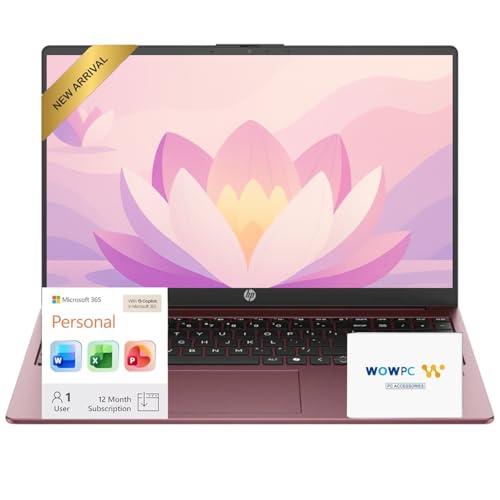 HP Ultrabook 15.6' Business Laptop Computer with Microsoft 365 • 2025/2026 Edition • Copilot AI • Intel 4-Core N200 CPU • 1.1TB Storage (1TB OneDrive + 128GB UFS) • 8GB RAM • Win 11 • w/o Mouse