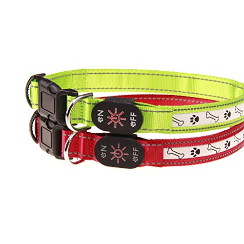 Collier à LED pour chien repérable dans le noir taille L - 5