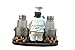 DWK - Spice Du Jour - French Country Chef with Flaming Pots Decorative Figurine Salt And Pepper Shaker Set Gourmet Cottage Kitchen Collectible Home and Dining Décor Accent, 6.5-inch