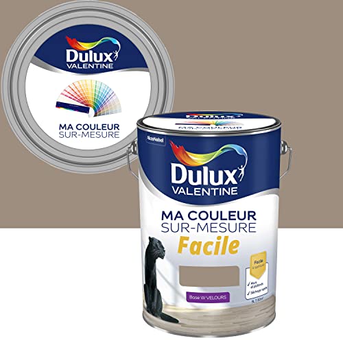 Ma Couleur Sur-mesure par Dulux Valentine – Peinture Intérieure Murs, Plafonds, Boiseries - Facile à appliquer - Velours Terre d'Argile COY2021 5 L