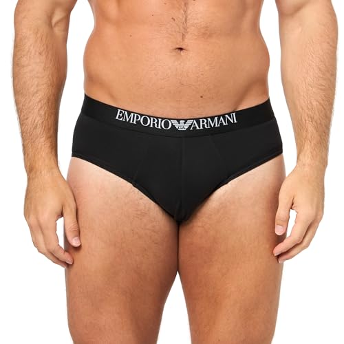 EMPORIO ARMANI Herren-Slips, schwarz/weiß, S – Ansicht 2