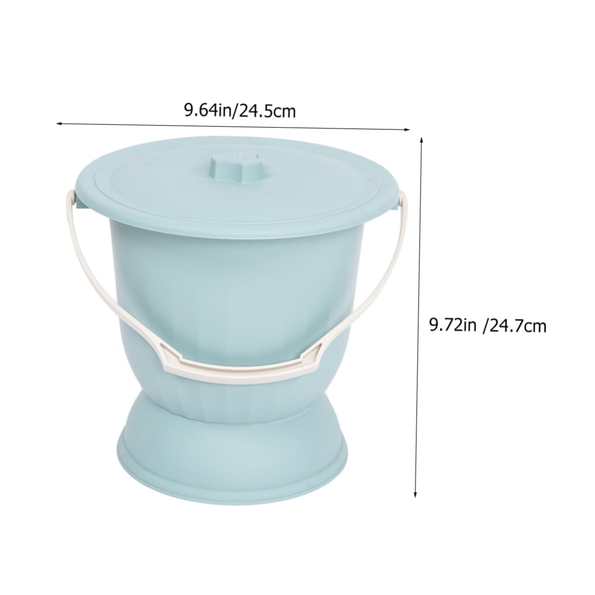 TOVINANNA Urine Bucket Portable Urinal for Boys and Girls Adults High Base Easy to Clean Durable Plastic Random Color