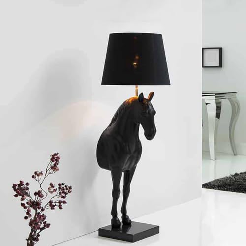 cagü außergewöhnliche Design Stehlampe Pferd MUSTANG Schwarz aus...