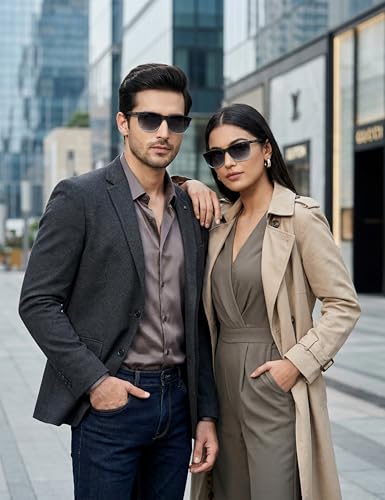 Image of Fastrack Polarized Square Shape Sunglasses for Unisex