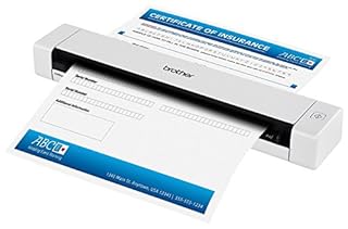 Brother Mobile Color Page Scanner, DS-620, Fast Scanning Speeds, Compact and Lightweight, Compatible with BR-Receipts, Black