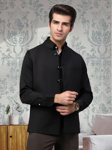 Image of ROCKSY Bandi Modi Koti, Nehru Jacket for Men, Cotton Waistcoat for All Occasion: Diwali, Wedding, Ethnic, Office Party, Formal & casual Look