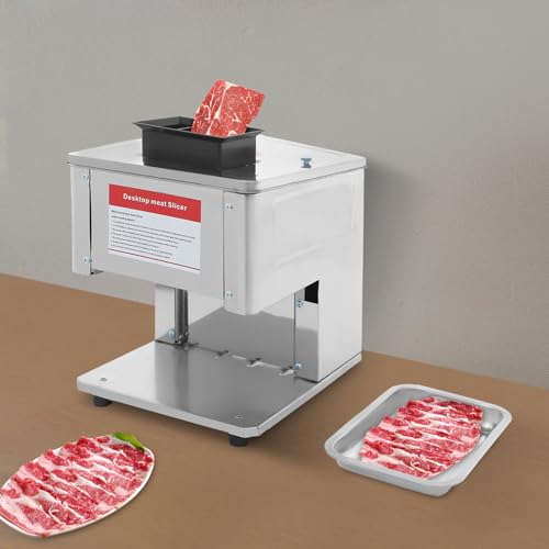 Cortadora eléctrica de carne 1500W acero inoxidable miniatura 4