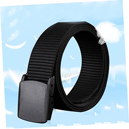 Men's Belt Canvas Web Belt Automatic Buckle Non-metallic Airport-friendly for Jeans Pants3