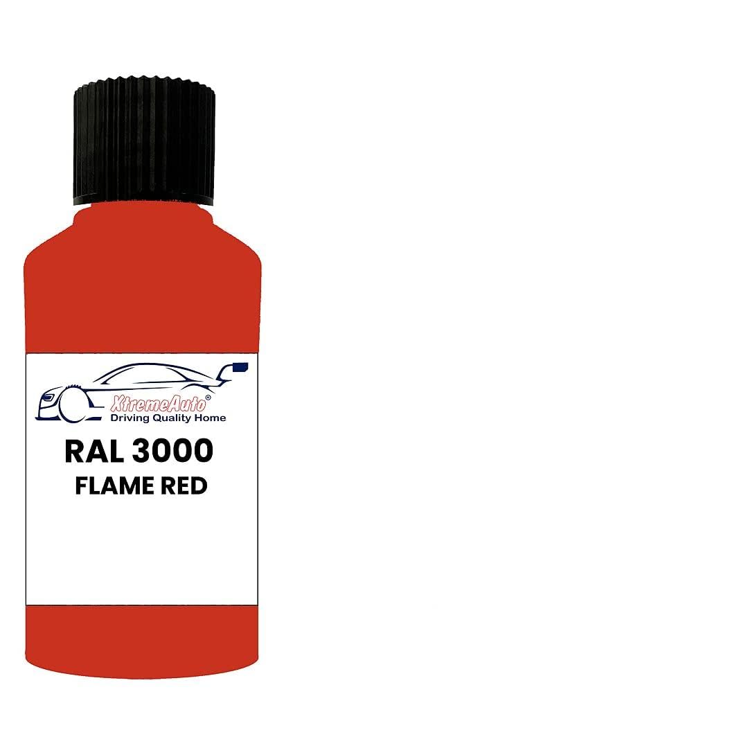 Xtremeauto RAL 3000 Flame red GLOSS TOUCH UP PAINT BRUSH REPAIR SCRATCH UPVC PVC METAL WOOD