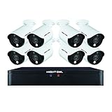 Night Owl CCTV Video Home Security Camera System with 8 Wired 1080p HD Indoor/Outdoor Cameras with Night Vision and 1 TB Hard Drive