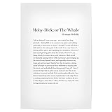 artboxONE Poster 90x60 cm Typografie Moby Dick von Herman 