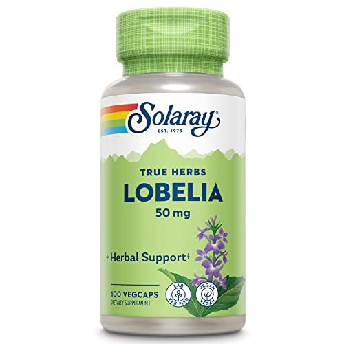 SOLARAY Lobelia Aerial 50mg | Healthy Respiratory and Bronchial F...