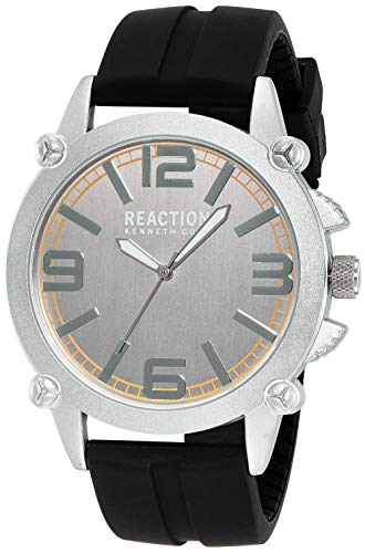 REACTION KENNETH COLE Reloj analógico con esfera gris para hombre-RK50091003, Gris, Corr