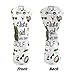 ELEQIN Just a Girl Love, Golf Club Head Covers, Golf Head Covers for Hybrid, Spring Summer Fall Winter Wrap Sleeve Leather Headcovers, Sports Outdoors Accessories Decoration