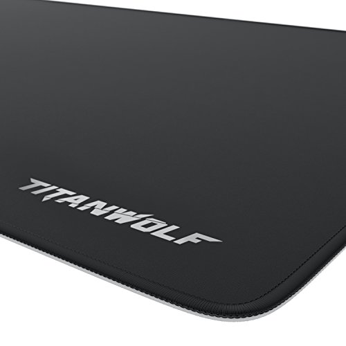 Image of TITANWOLF XXL Speed Gaming Mouse Pad - Mouse Mat 900 x 400 x 3 mm - XXL mousepad - table mat large size - improved precision and speed - rubber base for stable grip on smooth surfaces - non-slip