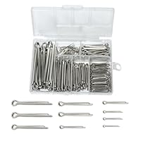 GullSkies Splinte Set Splinte Sortiment mit Sortimentskasten 260 Stk 304 Edelstahl M1 M2 M2.5 M3 M4 M5 Sicherungssplinte Größen für Autos Wohnmobile Gartengeräte