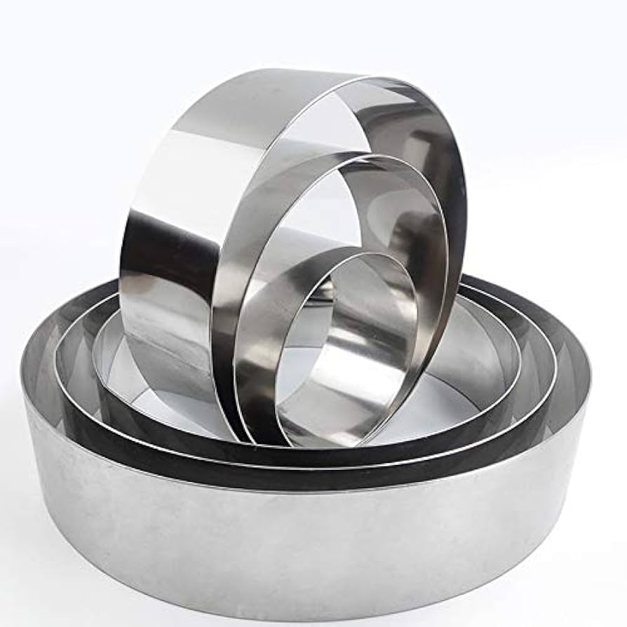 【10個セット】丸型ステンレスセルクル 直径150×高さ50mm 製菓用 10個セット】丸型ステンレスセルクル 直径150×高さ50mm 製菓用