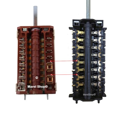 Interruttore Selettore Per Forno Smeg - Compatibile Con Modelli ALFA135, DRY50V, RFF404 - Foto 4