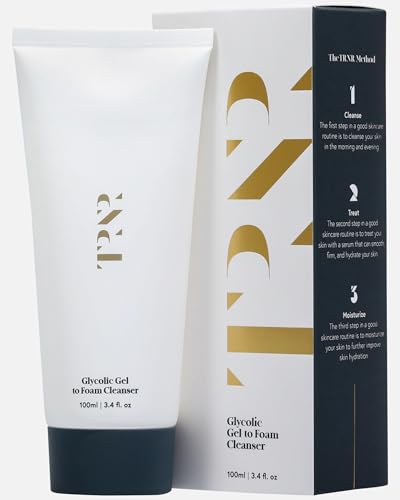 Glycolic Gel To Foam Facial Cleanser (100ml/3.4oz) | Foaming Face Wash| Natural, Plant-Based & Science-First Skincare Routine for Men & Women