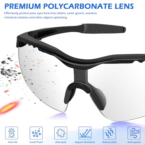 Image of OXG 12 Pack Safety Glasses, ANSI Z87.1 Protective Eyewear for Men Women | UV Protection Anti-Scratch Impact Resistant