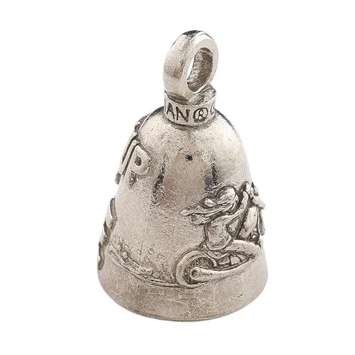 Image of Guardian Bell Good Luck Bell w /Keyring & Black Velvet Bag | Motorcycle Bell | Lead-Free Pewter | Made in USA