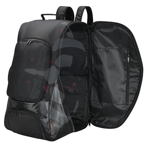 Football Bags For Equipment - Bag For Helmet & Shoulder Pads, Tackle Football Backpack Sports Bag with Vented Compartment for Shoes, Pocket for Water Bottle, Accessories & More!