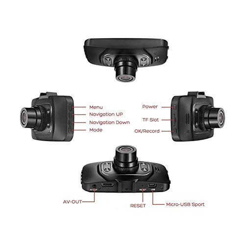 SENWOW Dash Cam 1080P Full HD Car Camera 2.7” LCD Driving Video 3-Lane Wide Angle 4 IR LED Dashboard DVR Built in G… - Image 9