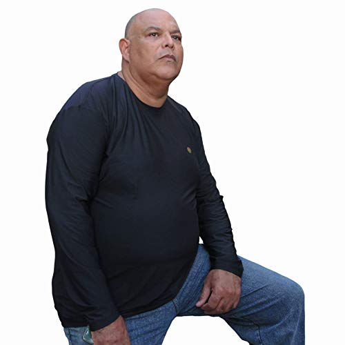 Camisa Térmica com Proteção Solar Uv 50+ Plus Size Perfis até 205 kilos (EG, Preto/Black)