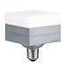 30W LED Bulbs, Square LED Garage Light Bulbs,Ceiling Lighting Fixture, Screw in led Light lamp 3000LM, 6500K with E26/E27 Medium Base for Garage,Basement, Home, Factory,Home Indoor Outdoor Lighting