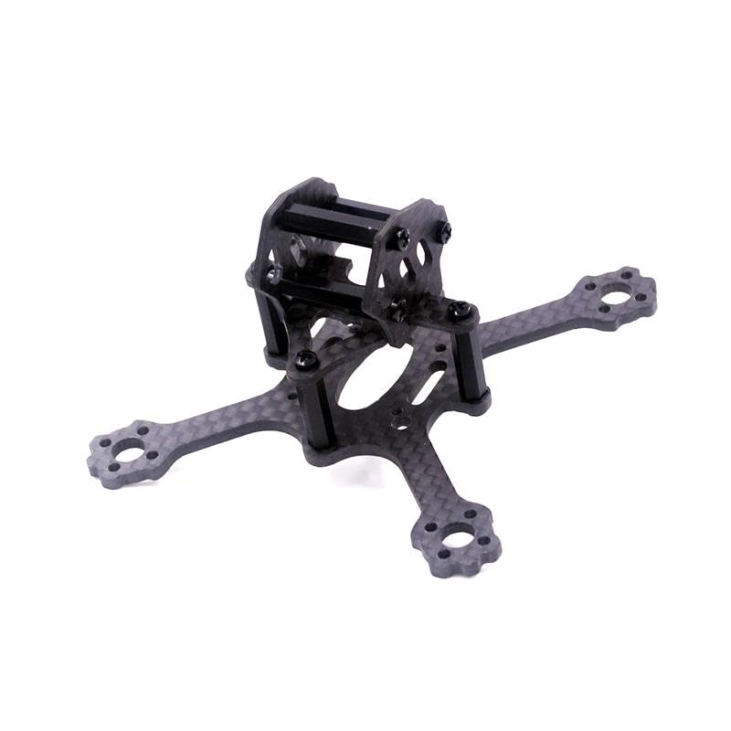 Mini dron FPV con chasis de Fibra Carbono, Distancia Entre Ejes 84 mm, Compatible Motores 1104 y hélices 2030-2 Pulgadas para Carreras en Interiores