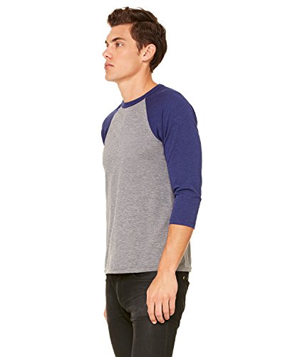 Bella Canvas camiseta unisex adulto modelo 3200 en color Navy talla Large miniatura 4