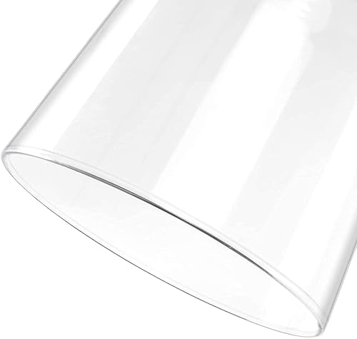 Vista 4 de Clear Glass Shade Cylinder Glass Lamp Shade Replacement