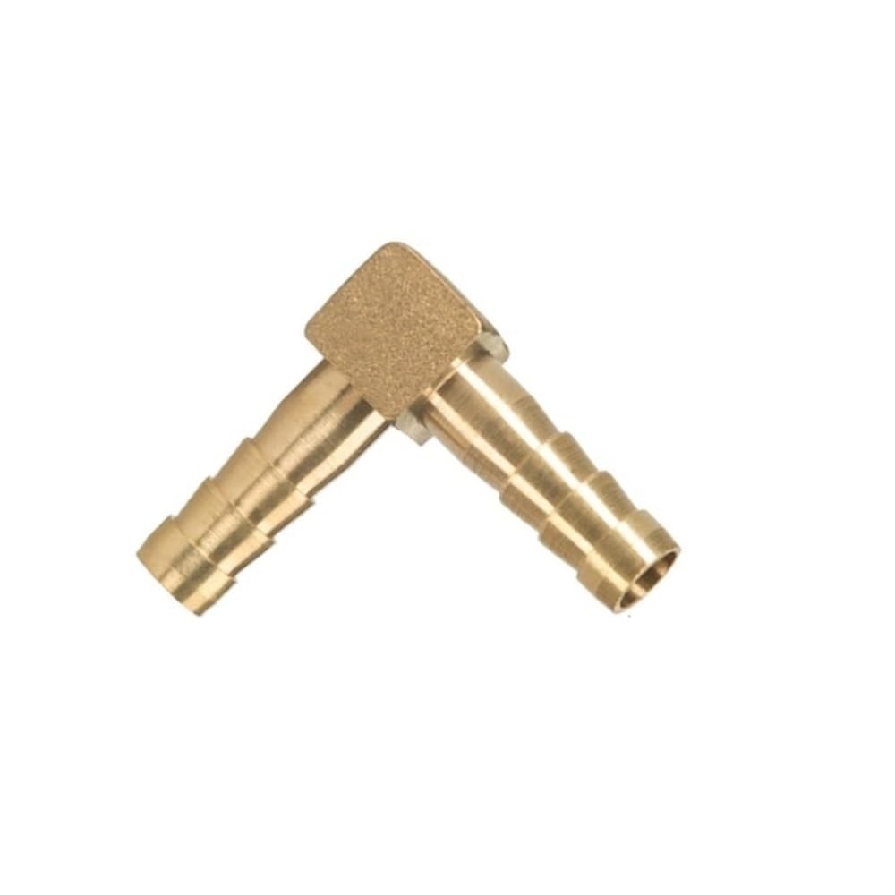 Raccords de tuyaux, adaptateurs cannelés filetés, Raccord coudé à angle droit en cuivre for pagode, raccord cannelé en laiton for tuyau d'eau, connecteur pagode 2 voies L 10, 12, 14, 16, 19 mm(19mm)