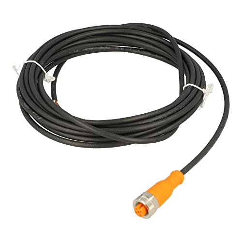 Câble M12 femelle droit 4 broches cordon PUR 5m EVC002