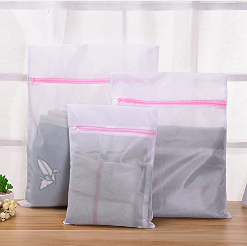 Sacchetti per biancheria in rete di alta qualità, biancheria, per reggiseni, lavanderia, da viaggio, per delicati, camicetta, vestiti per bambini, biancheria intima, palestra, 3 pezzi