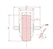 24V/36V 200W 4 Inch Brushless Hub Motor Electric Mini Scooter Motor Wheel 105mm Diameter Electric Platform Gearless Motor Wheel (24V)