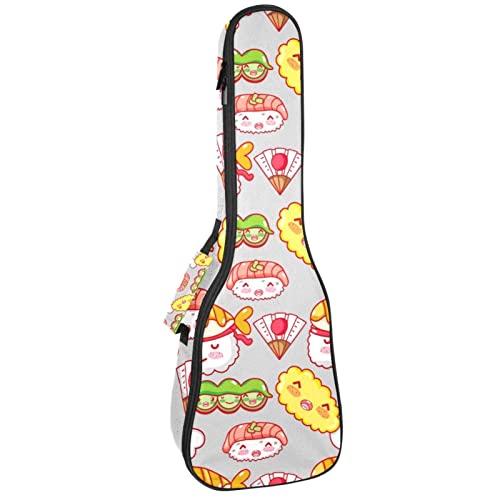 Sac à dos robuste pour ukulélé de concert rembourré 10 mm housse soprano noire